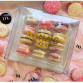 Customized clear plastic box with plastic insert tray for 3, 6,12,24,35 macarons or chocolates